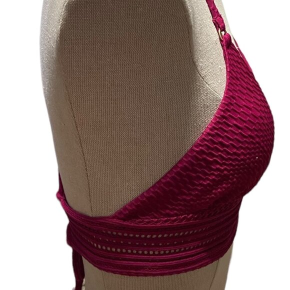 Robin Piccone Halter S Swimwear Top Cross-Back Orchid - Picture 2 of 9